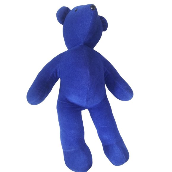 VTG North American Blue Stuffed Teddy Bear Plush 1979 Barbara Isenberg 22 Inch - Picture 2 of 6